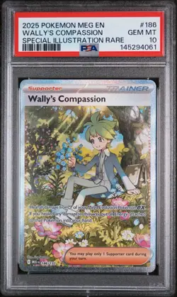 2025 Pokemon Mega Evolution Base #186 SIR Wally's Compassion PSA 10 Gem Mint - Image 1