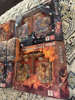 One Piece Card Game Sealed Illustration Box vol.5 + vol.6 & sealed vol.2 Tins - Image 3
