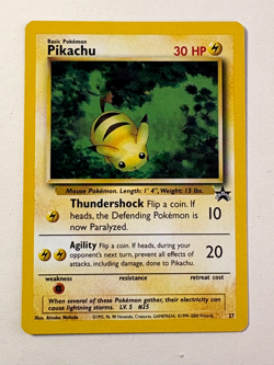 PIKACHU - 27 - Black Star Promo - Pokemon Card - NM/MT condition - Image 1