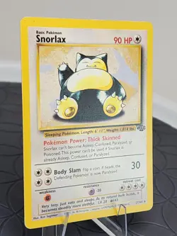 Vintage Pokemon Card Snorlax Non-Holo Rare 27/64 Jungle Set Near Mint - Image 2