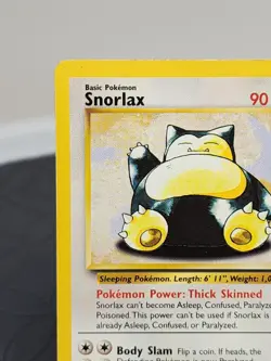 Vintage Pokemon Card Snorlax Non-Holo Rare 27/64 Jungle Set Near Mint - Image 4
