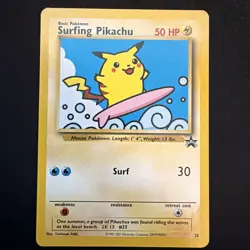 Pokemon TCG Surfing Pikachu Black Star Promo Card 28 - Image 1