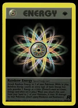 Pokemon Card - Rainbow Energy Team Rocket 80/82 Rare 1st Edition - Image 1