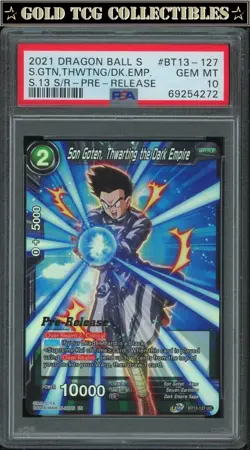PSA 10 ⭐ Son Goten Pre-Release Supreme Rivalry Card Super DBS Z DBZ Heroes - Image 1