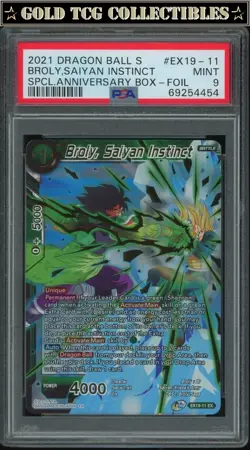 PSA 9 ⭐ Broly Special Anniversary Box Promo Card Super DBS Z DBZ Heroes - Image 1