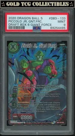PSA 9 ⭐ Piccolo Jr GFR Giant Force Rare Draft Box 6 Card Super DBS Z DBZ Heroes - Image 1