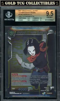 BGS 9.5 ⭐Android 17 2021 Championship Promo Card Super DBS DBZ Z Heroes - Image 1
