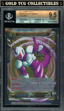 BGS 9.5 ⭐ Cooler 2018 Event Pack Promo Card Super DBS DBZ Z Heroes - Image 1