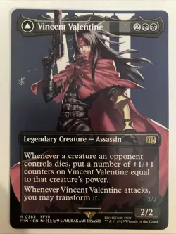 Vincent Valentine (Borderless) 0383 (NM) Final Fantasy FIN Magic MTG Regular - Image 1