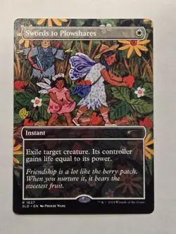 MTG Swords to Plowshares Secret Lair Phoebe Wahl Borderless Rare 1627 - Image 1