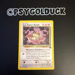 Team Rocket’s Meowth #18 - Non Holo - Black Star Promo WOTC Pokemon - - Image 1