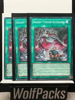 Yu-Gi-Oh! TCG Burst Protocol - Radiant Typhoon Ascendance BPRO-EN065 Lot of 3 - Image 1
