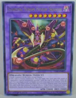 Yugioh Starving Venom Fusion Dragon LED5-EN052 Rare 1st Ed NM - Image 1