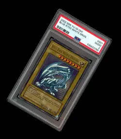 2002 Yu-Gi-Oh! BLUE EYES WHITE DRAGON HOLO SDK-001! PSA 2 GOOD GRADED - Image 1