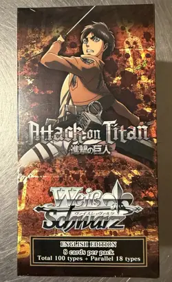 Weiss Schwarz Attack on Titan Booster Box Factory Sealed First Print - Image 1