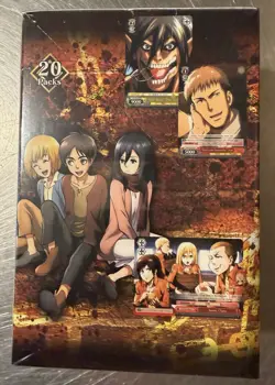 Weiss Schwarz Attack on Titan Booster Box Factory Sealed First Print - Image 4