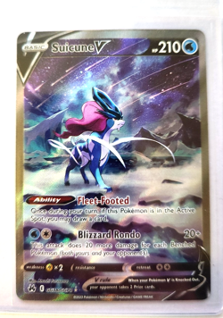 Suicune V GG38/GG70 – Crown Zenith Galarian Gallery – NM Pokemon Card - Image 1