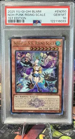 Lot of 5 PSA 10 Yugioh Cards from BLMM, Secret Rare 1st Editions - Image 1