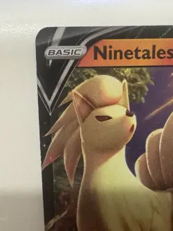 Ninetales V 026/192 2020 Rebel Clash Pokemon Card TCG Ultra Rare Full Art LP - Image 2