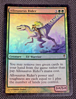 MTG Allosaurus Rider x1- -Coldsnap- FOIL Magic the Gathering LP -- L43 - Image 1