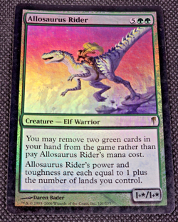 MTG Allosaurus Rider x1- -Coldsnap- FOIL Magic the Gathering LP -- L43 - Image 2