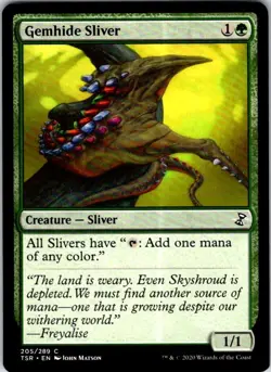 Magic | TSR | Gemhide Sliver | 205 | Normal | NM - Image 1