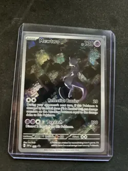 Pokemon Mewtwo TCG Scarlet & Violet 151 UPC Black Star Promo 52 - NM - Image 1