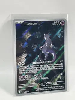 Pokemon TCG Mewtwo SVP 052 Scarlet Violet 151 Black Star Promo - Excellent - Image 2