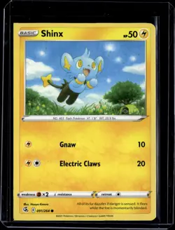 Shinx 091/264 ** Error Miss Cut Fusion Strike 2021 (NM) / Pokemon TCG - Image 1