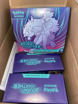 Lot of (3) Pokemon TCG: Journey Together Elite Trainer Box ETB Sealed New - Image 1