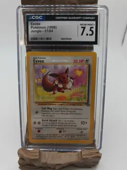 1999 POKEMON JUNGLE #51 EEVEE CGC 7.5 - Image 1