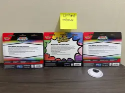 3 Pokemon Ascended Heroes & Prismatic Evolutions Tech Sticker Collection Lot - Image 2