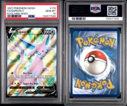 PSA 10 FA ESPEON V 2021 POKEMON SWORD & SHIELD EVOLVING SKIES #179/203 FULL ART - Image 2
