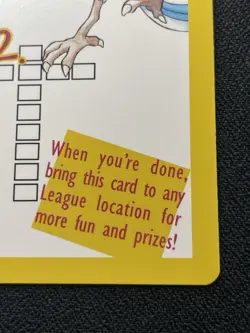 Legendary Birds Zapdos Articuno Movie Promo Pokemon League Clue Crossword LP - Image 3