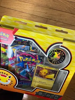 New Pokemon Day 2026 Collection, 3 Packs & Pikachu IN HAND- DAMAGED BY SHIPPING - Image 2