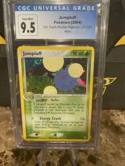 Pokemon Jumpluff EX Team Rocket Returns 11/109 Holo SWIRL! CGC 10 GEM MINT - Image 1