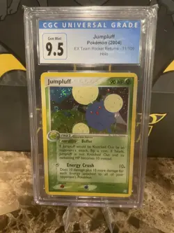 Pokemon Jumpluff EX Team Rocket Returns 11/109 Holo SWIRL! CGC 10 GEM MINT - Image 2