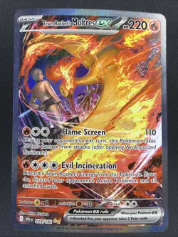 2025 Pokemon Destined Rivals Team Rocket's Moltres ex #229/182 - Image 1