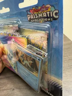 Pokemon TCG: Prismatic Evolutions-(Glaceon)-New Sealed- Cracked Plastic SEE PIC - Image 4