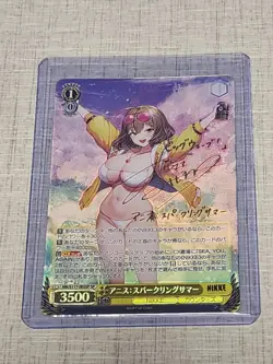 Signed Weiss Schwarz NIKKE NIK/S117-002SP SP Anis Sparkling Summer FOIL English - Image 2