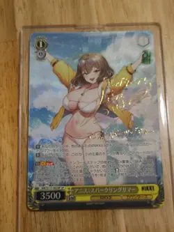 Signed Weiss Schwarz NIKKE NIK/S117-002SP SP Anis Sparkling Summer FOIL English - Image 4