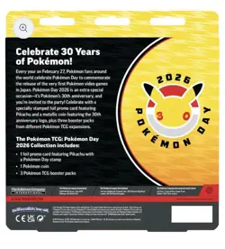 Pokemon Day 2026 Sealed Box Pikachu Promo Card Coin Stamp 3 Booster Packs - Image 2