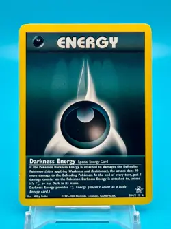 Pokemon Card - Neo Genesis - Darkness Energy 104/111 Vintage 2000 TCG - Image 3