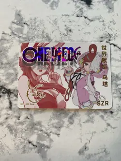 Goddess Story CCG Holo Foil Waifu Anime NEW SZR Signature Cards - Uta One Piece - Image 1