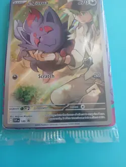 Pokemon TCG N's Zorua 189 Journey Together ETB Promo Holo Card, Sealed - Image 2