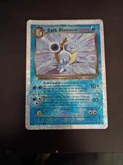Pokemon Cards: Legendary Collection Reverse Holo: Dark Blastoise 4/110 - Image 1