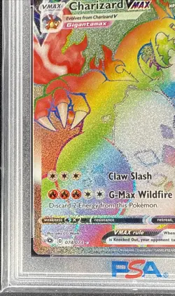 2020 Pokemon SWSH Champion’s Path Charizard VMAX SECRET RARE CARD 074/073 PSA 9 - Image 4