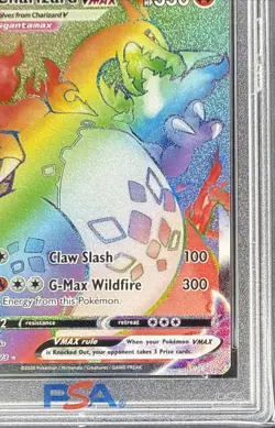 2020 Pokemon SWSH Champion’s Path Charizard VMAX SECRET RARE CARD 074/073 PSA 9 - Image 5
