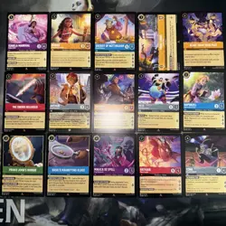 LOT X15 Disney Lorcana Shimmering Skies- Rare/Super Rare/ Other -TCG Card Lot - Image 1