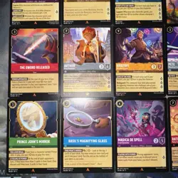 LOT X15 Disney Lorcana Shimmering Skies- Rare/Super Rare/ Other -TCG Card Lot - Image 2
